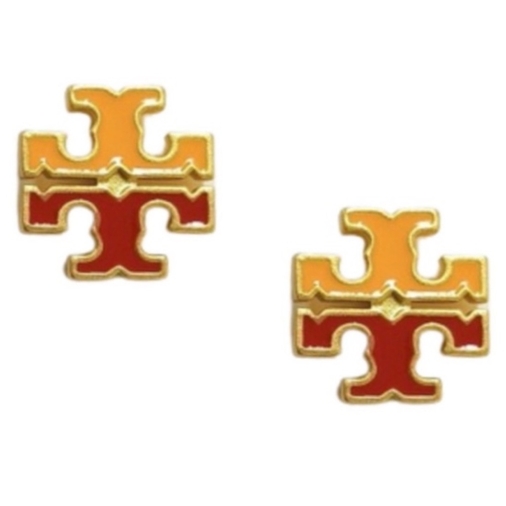 Tory Burch Red and Yellow Earrings